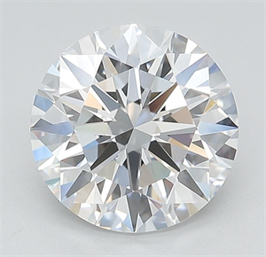 Picture of Lab Grown Diamond 2.62 Carats, Round with Ideal Cut, D Color, IF Clarity and Certified by IGI