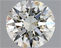 Natural Diamond 0.60 Carats, Round with Excellent Cut, J Color, VVS2 Clarity and Certified by GIA