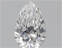Natural Diamond 0.59 Carats, Pear with  Cut, D Color, VS2 Clarity and Certified by GIA