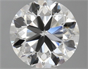 Natural Diamond 1.00 Carats, Round with Very Good Cut, H Color, SI1 Clarity and Certified by GIA
