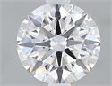 Lab Grown Diamond 1.60 Carats, Round with Excellent Cut, D Color, VVS1 Clarity and Certified by GIA