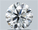Natural Diamond 1.00 Carats, Round with Very Good Cut, H Color, SI1 Clarity and Certified by GIA
