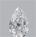 Natural Diamond 0.50 Carats, Pear with  Cut, F Color, VVS1 Clarity and Certified by GIA