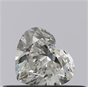 Natural Diamond 0.31 Carats, Heart with  Cut, F Color, VVS2 Clarity and Certified by GIA