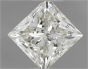 Natural Diamond 0.50 Carats, Princess with  Cut, J Color, VVS1 Clarity and Certified by IGI