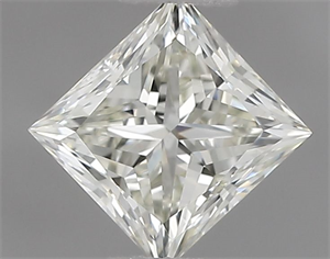 Picture of Natural Diamond 0.50 Carats, Princess with  Cut, J Color, VVS1 Clarity and Certified by IGI