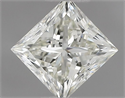 Natural Diamond 0.50 Carats, Princess with  Cut, J Color, VVS1 Clarity and Certified by IGI