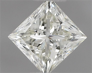 Picture of Natural Diamond 0.50 Carats, Princess with  Cut, J Color, VVS1 Clarity and Certified by IGI