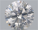 Natural Diamond 2.65 Carats, Round with Excellent Cut, F Color, SI2 Clarity and Certified by GIA