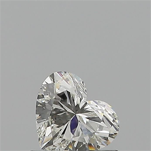 Picture of Natural Diamond 0.56 Carats, Heart with  Cut, I Color, VVS2 Clarity and Certified by GIA