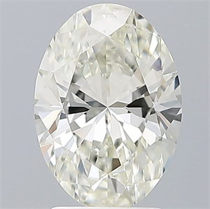 Picture of Natural Diamond 2.01 Carats, Oval with  Cut, J Color, VVS2 Clarity and Certified by IGI