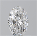 Natural Diamond 0.72 Carats, Oval with  Cut, D Color, VVS1 Clarity and Certified by GIA