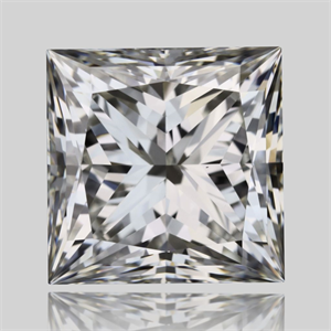 Picture of Natural Diamond 1.51 Carats, Princess with  Cut, I Color, VS1 Clarity and Certified by GIA
