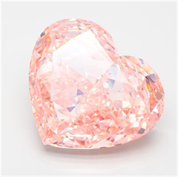 Picture of Lab Grown Diamond 45.54 Carats, Heart with  Cut, Fancy Intense Pink Color, VS1 Clarity and Certified by IGI
