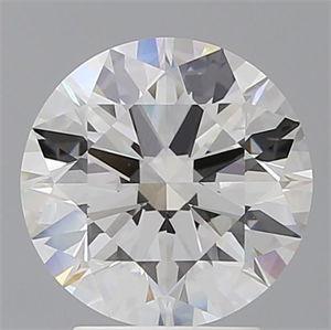 Picture of Lab Grown Diamond 3.02 Carats, Round with Ideal Cut, E Color, VS1 Clarity and Certified by IGI
