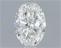 Natural Diamond 0.50 Carats, Oval with  Cut, G Color, SI1 Clarity and Certified by GIA