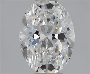 Picture of Natural Diamond 0.61 Carats, Oval with  Cut, E Color, SI1 Clarity and Certified by GIA