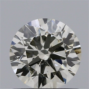 Picture of Natural Diamond 0.70 Carats, Round with Excellent Cut, I Color, SI2 Clarity and Certified by IGI