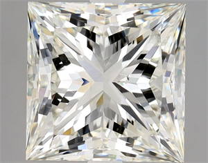 Foto Diamante Natural 3.12 quilates, Princesa , Color J, claridad VS2 y certificado GIA de