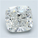 Diamante Natural 3.02 quilates, Del cojín , Color G, claridad SI1 y certificado GIA