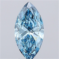 Picture of Lab Grown Diamond 2.51 Carats, Marquise with  Cut, Fancy Vivid Blue Color, VS1 Clarity and Certified by IGI