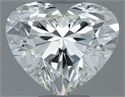 Natural Diamond 0.51 Carats, Heart with  Cut, I Color, VS2 Clarity and Certified by GIA