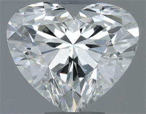 Picture of Natural Diamond 0.51 Carats, Heart with  Cut, I Color, VS2 Clarity and Certified by GIA