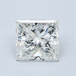 Picture of Natural Diamond 1.50 Carats, Princess with  Cut, H Color, SI1 Clarity and Certified by GIA