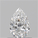 Natural Diamond 0.50 Carats, Pear with  Cut, E Color, VS1 Clarity and Certified by GIA