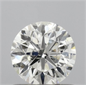 Natural Diamond 0.70 Carats, Round with Very Good Cut, H Color, SI2 Clarity and Certified by IGI