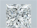 Natural Diamond 1.01 Carats, Princess with  Cut, G Color, VVS2 Clarity and Certified by GIA
