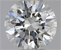 Natural Diamond 0.55 Carats, Round with Excellent Cut, H Color, VVS1 Clarity and Certified by GIA