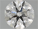 Natural Diamond 1.01 Carats, Round with Excellent Cut, J Color, I1 Clarity and Certified by GIA