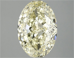 Picture of Lab Grown Diamond 3.09 Carats, Oval with  Cut, Fancy Intense Yellow Color, VS2 Clarity and Certified by IGI