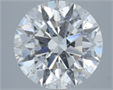 Natural Diamond 5.10 Carats, Round with Excellent Cut, E Color, SI2 Clarity and Certified by HRD