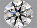 Natural Diamond 0.90 Carats, Round with Excellent Cut, H Color, VVS1 Clarity and Certified by GIA