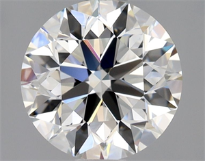 Picture of Natural Diamond 0.90 Carats, Round with Excellent Cut, H Color, VVS1 Clarity and Certified by GIA