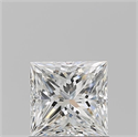 Natural Diamond 0.90 Carats, Princess with  Cut, G Color, VS2 Clarity and Certified by GIA