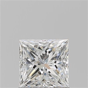 Picture of Natural Diamond 0.90 Carats, Princess with  Cut, G Color, VS2 Clarity and Certified by GIA