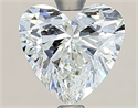 Natural Diamond 1.71 Carats, Heart with  Cut, J Color, SI1 Clarity and Certified by GIA