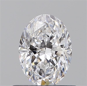 Picture of Natural Diamond 0.53 Carats, Oval with  Cut, D Color, VVS2 Clarity and Certified by GIA