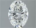 Natural Diamond 1.80 Carats, Oval with  Cut, I Color, SI2 Clarity and Certified by GIA