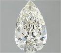 Natural Diamond 0.91 Carats, Pear with  Cut, I Color, IF Clarity and Certified by IGI