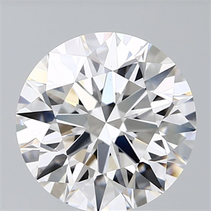 Picture of Lab Grown Diamond 4.58 Carats, Round with Ideal Cut, D Color, VS1 Clarity and Certified by IGI