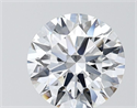 Lab Grown Diamond 1.51 Carats, Round with Ideal Cut, G Color, VVS2 Clarity and Certified by IGI