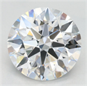 Lab Grown Diamond 3.07 Carats, Round with Excellent Cut, D Color, VVS1 Clarity and Certified by GIA
