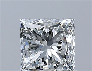 Picture of Natural Diamond 0.70 Carats, Princess with  Cut, H Color, VS1 Clarity and Certified by GIA