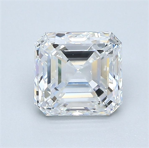 Picture of Natural Diamond 1.01 Carats, Asscher with  Cut, F Color, VS2 Clarity and Certified by GIA