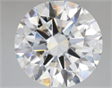 Lab Grown Diamond 6.07 Carats, Round with Ideal Cut, F Color, VVS2 Clarity and Certified by IGI