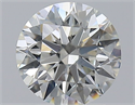 Natural Diamond 2.01 Carats, Round with Excellent Cut, G Color, VS2 Clarity and Certified by GIA